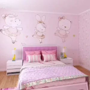 Custom 3D Wallpaper Mural Wall Paper for Home Decoration Girl Room Decor