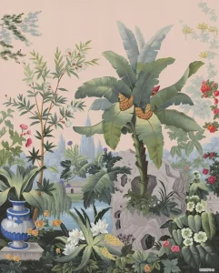 Custom 3D Wallpaper Wall Nature Wall Mural Hand Painted Jungle Plant Leaves Banana Tree Leaf Floral Building Wallpaper Mural