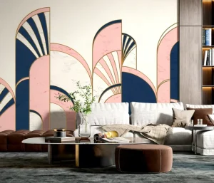 Custom 3D Waterproof Embossed Wall Murals Wallpaper for Bedroom & Living Room Easy Installation Modern Wall Decor