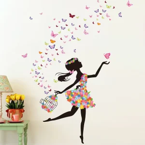 Custom Adhesive Large Removable Vinyl Wallpaper Living Bedroom Kids Rooms 3D Home Decal Girl Wall Sticker for Baby Nursery