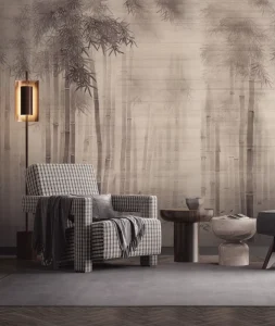 Custom Chinese Ink Bamboo Forest Wall Mural Zen Style Botanical Wall Decor Living Room Bedroom Easy Install Removable Wallpaper