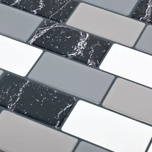 Custom Color Peel and Stick Tile PVC Self-adhesive Wall Sticker Waterproof Wall Decoration Wallpaper for Subway Kitchen Bathroom