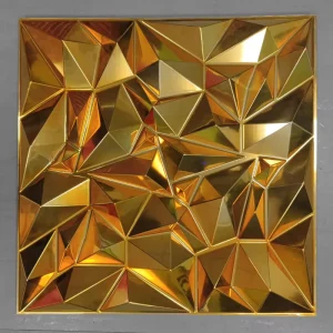 Custom Design Waterproof Decorative Living Room Wall Stickers Marble 3D Tile Self Adhesive PVC Wall Panel