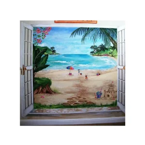 Custom Eco Friendly Waterproof Landscape Wall Stickers for Living Room Bedroom TV Background Home Decoration with Star Pattern