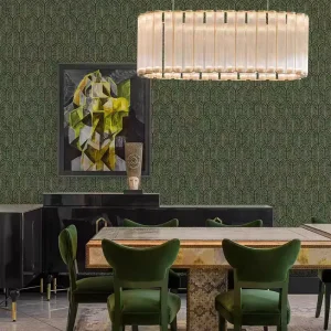 Custom Embossed Waterproof Moisture-Proof Botanical Wallpaper for Modern Rooms