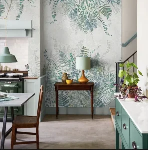 Custom Floral Wall Mural Non-Woven Wallpaper Waterproof Made-to-Order Wallcovering for Living Room Bedroom Home Decor