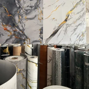Custom Geometric House Print ECO Friendly Self Adhesive Kitchen Bathroom Bedroom Waterproof Wall Sticker Moisture Proof Modern