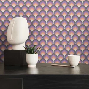 Custom Geometric Pattern Wallpaper for Living Room TV Room Bedroom Wall Decor Waterproof for Hospital or Mall Applications