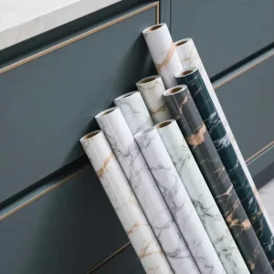 Custom Home Decor Marble PVC Self Adhesive Wallpaper Marble Design Film With New Currents