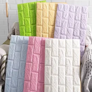 Custom Home Decoration Papel Tapiz 3D Adhesive Wallpaper