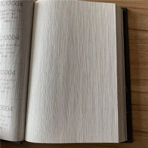 Custom Hotel Interior Modern Decorative Heat Resistant Brown Gold Textured Vinyl Wallpaper Wall Covering