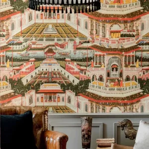 Custom Indian Style Mural Self-adhesive Waterproof Wallpaper Design for Home Office Bedroom Hospital Mall Decor