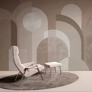Custom Large Scale Geometric Mural Custom Arch Feature Wallpaper Home Decoration for Living Room Lobby Easy to Remove