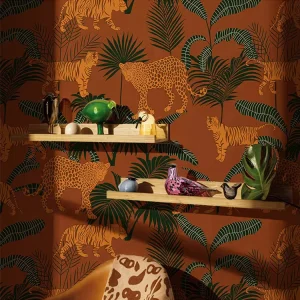 Custom Leopard American-style Luxury Nordic Living Room 3D Silk Easy Wallpaper Mural Background