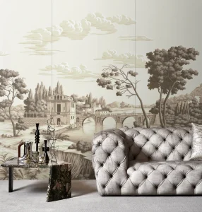 Custom Modern Landscape Wall Murals High End Decor for Living Room & Dining Anti Slip Non Woven Wallpaper with Easy Installation