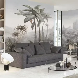Custom Modern Seamless Home Decoration American style Landscape and Plant Wallpaper Suitable for Living Rooms Bedrooms