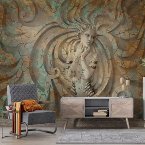 Custom Modern Waterproof 3D Embossed Silk Wallpaper for TV Background Wall Living Room Bedroom Mural