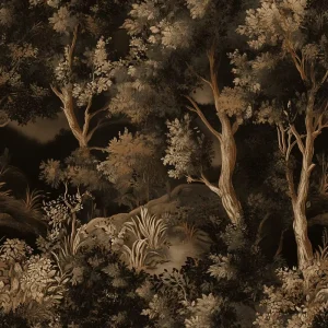 Custom Moonlight Forest Wallpaper for Hotel Living Room Bedroom and Corridor Walls