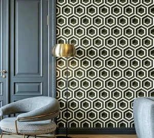 Custom Nature 3D Geometric Shapes Mural Wallpaper Eco friendly Non woven Wall Covering for Living Room Bedroom Commercial Decor