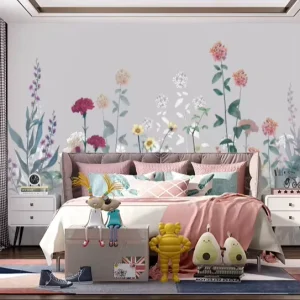 Custom Nature Landscape Wall Mural Wallpaper Printer 3D Floral Flowers Design Interior Decoration Wall Paper Mural Art Painting