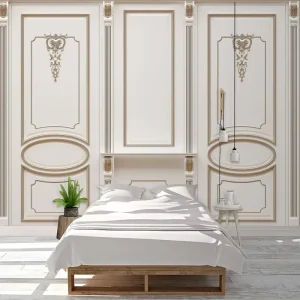 Custom Photo Mural Paper Modern European Style Carving Wall Panel Wallpaper 3D Living Room Peel and Stick Wall Decoration