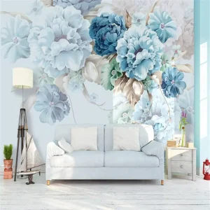 Custom Photo Wallpaper Home Decor Wall 3D European Style Jewelry Flower Living Room Bedroom TV Background Wall Murals