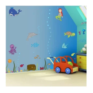 Custom Print Kid Room Interior Decorative Waterproof PVC 3D Wallpaper