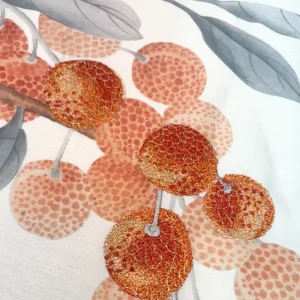 Custom Printable Chinoiserie HandPainted Artwork Embroidered Plant Fruit Silk Wallpaper Mural Chinese Landscape Wall Paper Mural