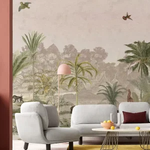 Custom Printing Nature Flowers and Butterflies Decoration Mural Wallpaper Home Decor Restaurant Wll Decor Wall Paper Luxury
