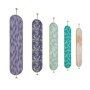 Custom Size Fixed Wall Rotating Metal 2mm Eco Friendly Portable Wallpaper Fabric Display Rack for Showroom