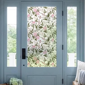 Custom Transparent Printable PVC Vinyl Stickers Self Adhesive Static Cling Frosted Glass Window Film Matte Water Resistant