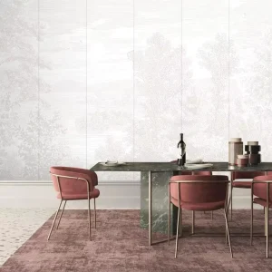 Custom Vintage French Etching Neutral Forest Landscape Wall Decor for Luxury Bedroom & Boutique Hotel Peel and Stick Wallpaper