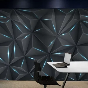 Custom Wallpaper 3D Home Decoration Simple Modern Style Non woven Wall Paper Vinyl