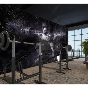 Custom Wallpaper 3D Murals Waterproof for Gym Decoration