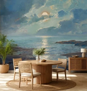 Custom Wallpaper Printing Service OEM Custom Size Design UV Latex Eco Solvent Digital Print Waterproof Living Room Bedroom Hotel