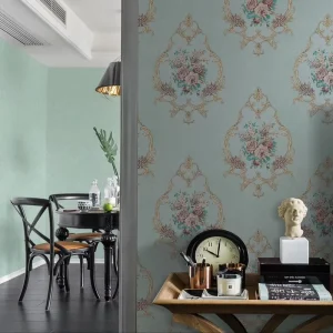 Custom Wallpaper Rolls Eco Friendly PVC Free Textured Fabric Wall Cloth