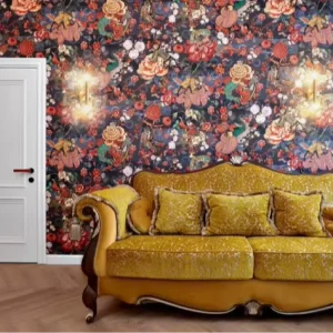 Custom Wallpaper for Bedroom Floral Monkey Wallpaper Mural Botanical Animal Print for Accent Wall & Home Decoration