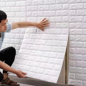 Customizable Color Brick Wall Stickers Interior Waterproof Wall Papers Home Xpe Foam Wallpaper for Restaurant