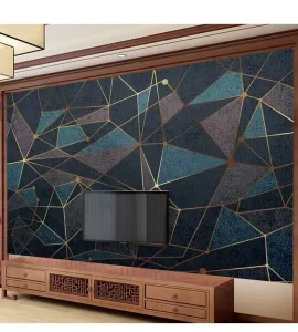 Customized 3D Geometric Wallpaper Modern Simple TV Background Wall Paper Living Room Sofa Whole Wallpaper