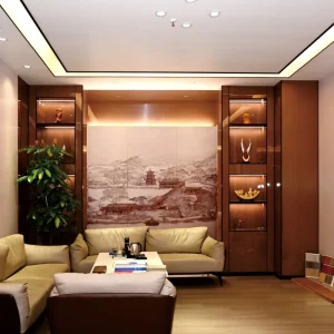 Customized Bamboo Charcoal Waterproof Wall Cladding Veneer Laminated Melamine Balanced Enhancement Sheet for Staircase Gym