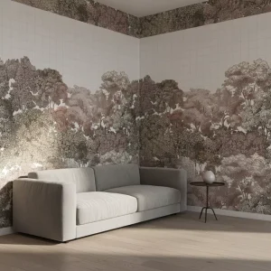 Customized Commercial 3D Wall Paper Decoration Chinoiserie and Chinese Silk Wallpaper Mural Waterproof and Anti-Static