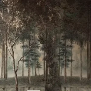 Customized Forest Lovers Modern Waterproof Wall Stickers for Hotel Hospital & Mall Walls-3D Mural with Easy DIY Installation