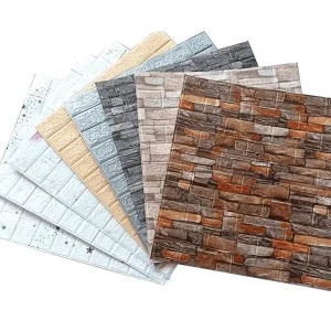 Customized Good Quality PE Wall Panel 3d Brick Wallpaper 3d PE Foam Wall Sticker for Home Decoration