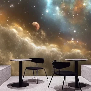 Customized Industrial GEOMETRY Embossed Relief Waterproof Non Woven Wallpaper Seamless Fabric Easy Household Living Room Office