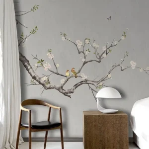 Customized Modern 3D Flower Mural Waterproof and Anti Static Papier Peint Pour Salon