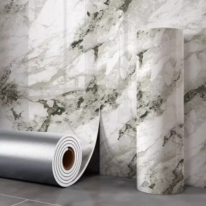 Customized PVC Vinyl Stripes Plaid Wallpaper Sticker Peel Stick Self Adhesive Waterproof for Kitchen Hotel European Design