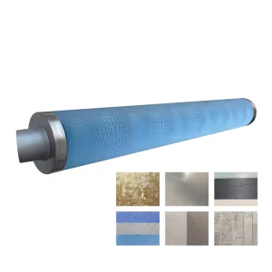 Customized Plastic Embossing Roller Cylinder for Cast Film PP PET Plastic Leather and Textile Surface Texture Processing