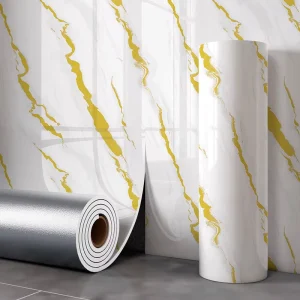 Customized Self Adhesive Waterproof Vinyl PVC Wallpaper for Kitchen Bedroom Hotel Interior Decor with European Design
