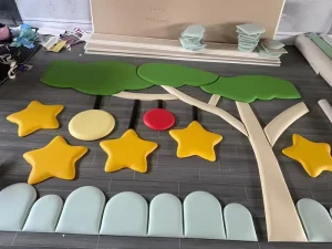 Customized Tree Design Children Party Room Wallpaper Kindergarten Wall Decor Baby Soft Play Foam