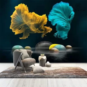 Customized Wall Mural 5D 8D 16D Home Background Wall Wallpaper for Decor Interior Decorating